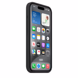 Apple MT1A3ZM/A Housse iPhone 15 Pro silicone Noir - Vue supplémentaire 6