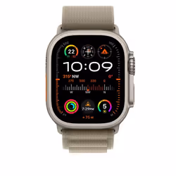Apple MT5U3ZM/A Bande Olive Polyester recyclé, Spandex, Titane