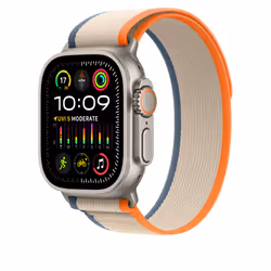 Apple MT5W3ZM/A Bande Beige, Orange Nylon, Polyester recyclé, Titane, Spandex