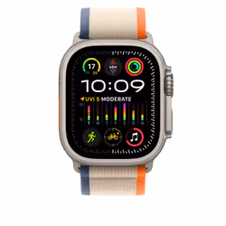 Apple MT5W3ZM/A Bande Beige, Orange Nylon, Polyester recyclé, Titane, Spandex