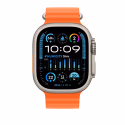 Apple MT663ZM/A Bande Orange Fluoroélastomère, Titane