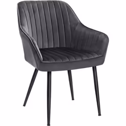Description générale Découvrez cette chaise rembourrée alliant confort et élégance. Avec son revêtement en velours et son des ...