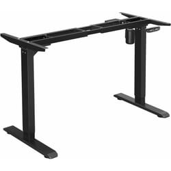 Songmics - Support de bureau électrique, Cadre de table, hauteur réglable en continu, longueur réglable, en acier, Noir LSD010B01