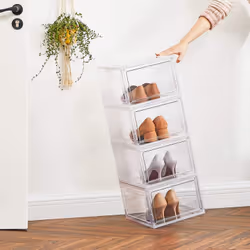 Songmics LSP032W06 Organisateur pour chaussures Fermé Blanc - Vue supplémentaire 4