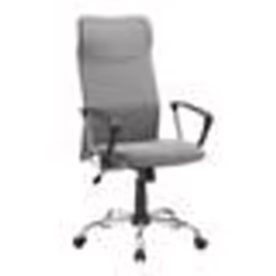 Fauteuil de bureau pivotant SONGMICS - Gris OBN034G01 - Hauteur réglable - Mécanisme basculant - Charge 120 kg