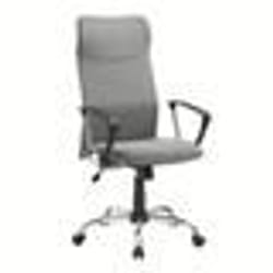 Fauteuil de bureau pivotant SONGMICS - Gris OBN034G01 - Hauteur réglable - Mécanisme basculant - Charge 120 kg