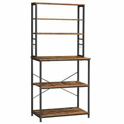 Vasagle KKS019B01 grille de boulanger Bois Noir