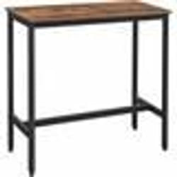 Table de Bar VASAGLE - Style Industriel - Marron - 100 x 40 x 90 cm