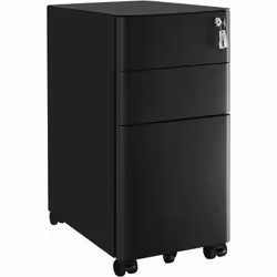 Tout au même endroit : Vous voulez ranger des piles de papiers sur votre bureau ? Ce caisson de 30 x 46 x 59,2 cm fera l'affa ...