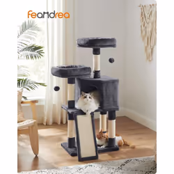 Description générale Faites plaisir à votre chat même dans un petit espace grâce à cet arbre à chat compact de 50 x 35 cm. Bi ...