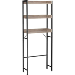 Songmics - tagère wc, à 3 Niveaux, Étagère de Toilettes, Étagère de Salle de Bain, Peu encombrante, Facile à Monter, pour buanderie, Style