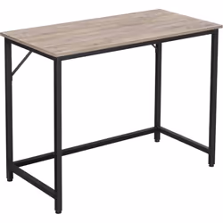 Description générale Ce bureau au style industriel, avec sa finition grège et son cadre en métal noir, est parfait pour créer ...