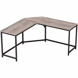 Description générale Transformez votre espace de travail avec ce bureau d'angle VASAGLE au style industriel. Sa conception en ...