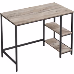 Description générale Ce bureau avec rangement allie fonctionnalité et design moderne. Il est idéal pour le télétravail grâce  ...