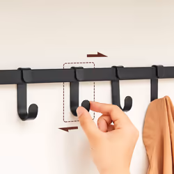 Vasagle LCR102B01 cintre Noir, Bois