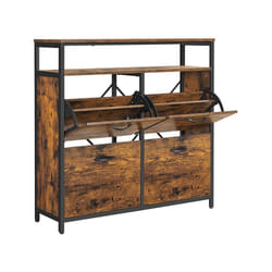 Vasagle LBS803B01 Organisateur pour chaussures Fermé Marron