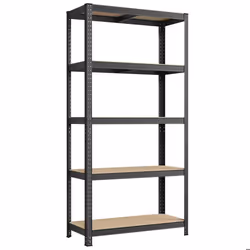 SONGMICS Étagèreà 5 Niveaux 180 x 90 x 40 cm Capacité 875 kg Planches Réglables Gris