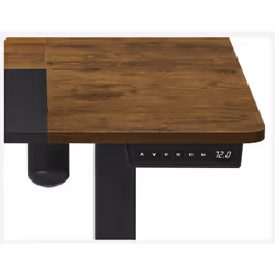 Songmics LSD015X01 bureau d'ordinateur Noir, Marron, Gris
