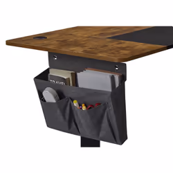 Songmics LSD015X01 bureau d'ordinateur Noir, Marron, Gris