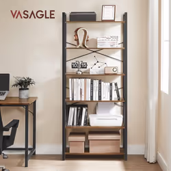 Description générale Ajoutez une touche de style industriel à votre intérieur avec cette étagère de rangement à 6 niveaux. Id ...