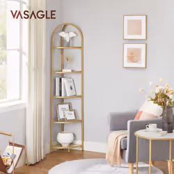 Description générale Apportez une touche de luxe à votre intérieur avec cette étagère d'angle moderne au design élégant. Ses  ...