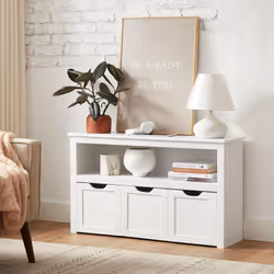 Description générale Transformez le désordre en harmonie avec ce meuble de rangement pour jouets. Avec sa finition blanche et ...