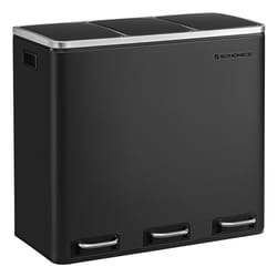 Songmics LTB54BK poubelle 54 L Rectangulaire Acier Noir