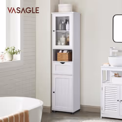 Description générale Cette colonne de rangement élégante et fonctionnelle est idéale pour votre salle de bain. Avec un design ...