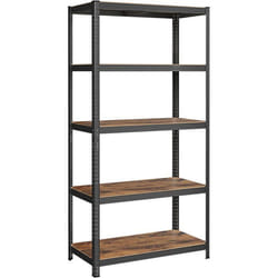 SONGMICS - Étagère de Rangement - 50 x 100 x 200 cm - Marron Rustique - Capacité 600 kg