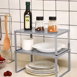 Songmics KCS01SV étagère fonctionnelle Métal Argent