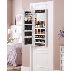 Description générale Offrez à vos bijoux et accessoires un espace chic et organisé avec cette armoire à bijoux 2-en-1. Équipé ...