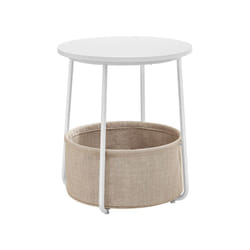 Songmics LET223W10 Table à café, latérale et de salon Table basse Forme arrondie 4 pieds