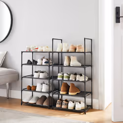 Songmics LSH010B02 Organisateur pour chaussures Ouvert Noir