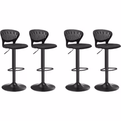 Description générale Ce lot de 4 tabourets de bar élégants est idéal pour ajouter une touche moderne à votre coin bar. Avec u ...