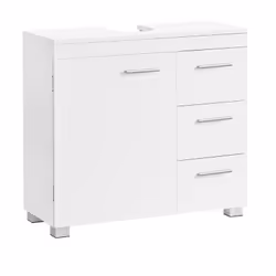 Description générale Ce meuble sous lavabo est conçu pour optimiser votre espace de rangement tout en ajoutant une touche élé ...