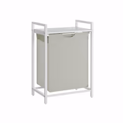 Songmics VASAGLE 65L, 65 L, Rectangulaire, Tissu, Panneaux MDF, Acier, Blanc, 330 mm, 500 mm