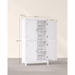 Vasagle BBC552P31 armoire de rangement de salle de bain Blanc