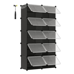 Songmics LPC035B01 Organisateur pour chaussures Fermé Noir