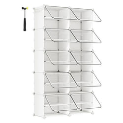 Songmics LPC035W01 Organisateur pour chaussures Fermé Blanc