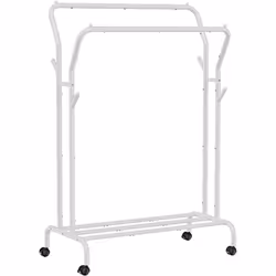 Portant à Vêtements avec Roulettes - SONGMICS - Blanc - Charge 100 kg - Largeur de 1035 cm