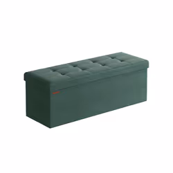 Songmics ULSF077C01, Pouffe/ottomane, Vert, 1100 mm, 380 mm, 380 mm