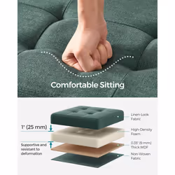 Songmics ULSF077C01 pouf Pouffe/ottomane