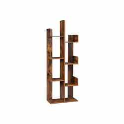 Vasagle LBC66BXV1, Marron, 8 étagères, Bois, Bois, 500 mm, 250 mm