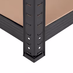 Songmics GLR040B01 étagères Etagère modulable Autonome Panneaux MDF, Métal Noir