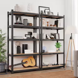 Songmics GLR040B01 étagères Etagère modulable Autonome Panneaux MDF, Métal Noir - Vue supplémentaire 4