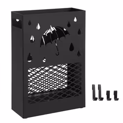 Songmics LUC004B01, 280 mm, 410 mm, 120 mm, 1,9 kg, Acier, Noir