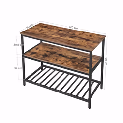 Vasagle KKI01BX table de cuisine et de salle à manger Maison Forme rectangulaire Table fixe 4 pieds - Vue supplémentaire 7