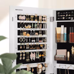 Songmics JJC002W01 armoire à bijoux Blanc - Vue supplémentaire 2