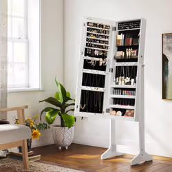 Songmics JJC002W01 armoire à bijoux Blanc - Vue supplémentaire 3