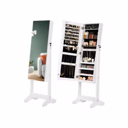 Songmics JJC002W01 armoire à bijoux Blanc - Vue supplémentaire 4